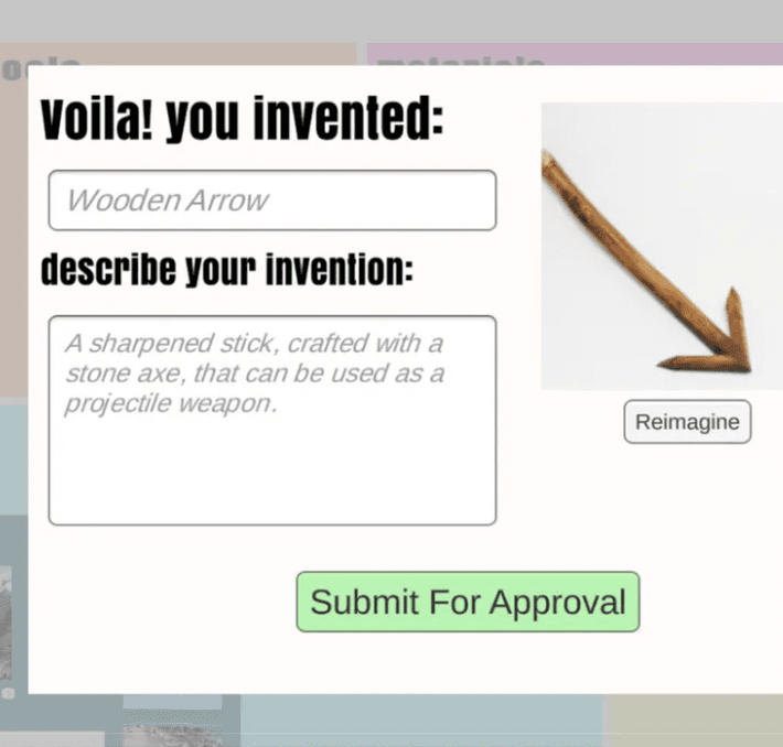 Anything Crafter invention screen