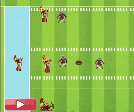 EndZone football gameplay